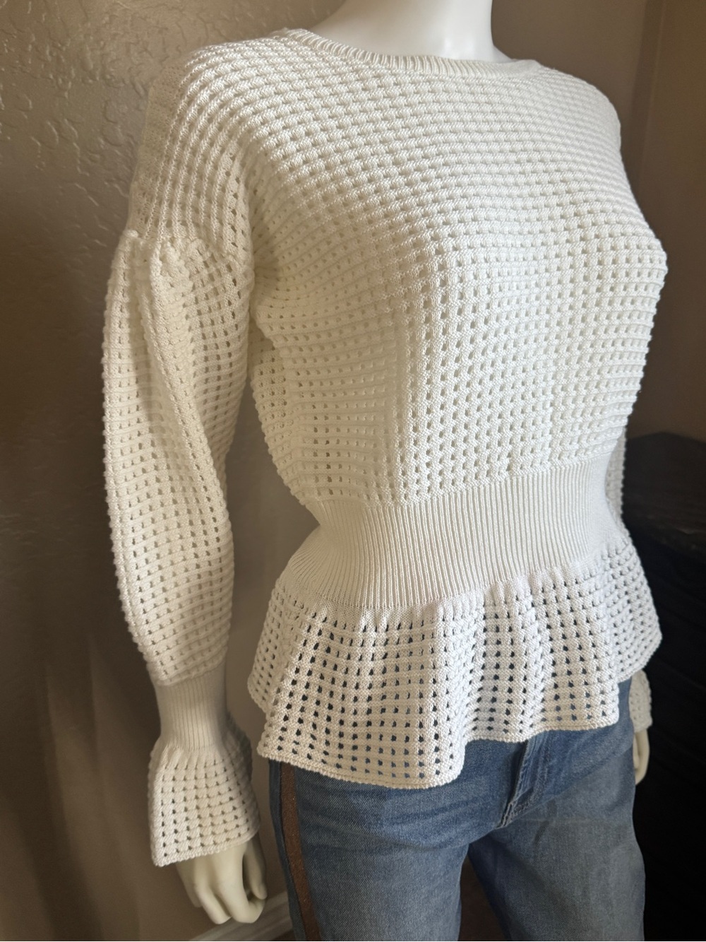 Vicolo ivory sweater - Picture 4 of 6